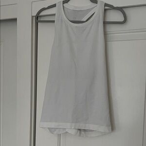 Women's Lululemon Swiftly White Sleeveless Top